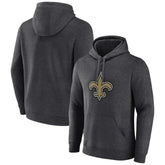 New Orleans Saints Primary Team Logo Fitted Pullover Hoodie - Charcoal cheap