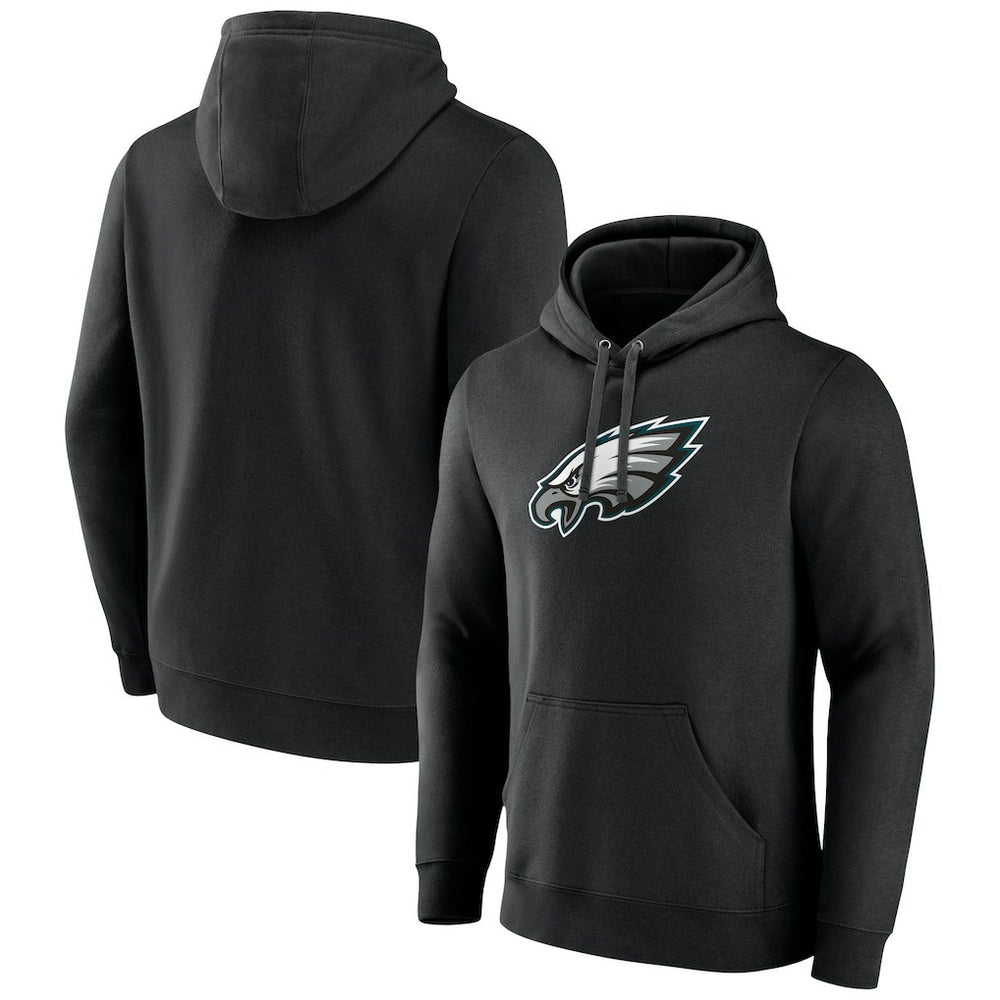 Philadelphia Eagles Primary Team Logo Fitted Pullover Hoodie - Black discount