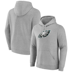 Philadelphia Eagles Primary Team Logo Fitted Pullover Hoodie - Heather Gray cheap
