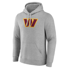 Washington Commanders Primary Team Logo Fitted Pullover Hoodie - Heather Gray for sale