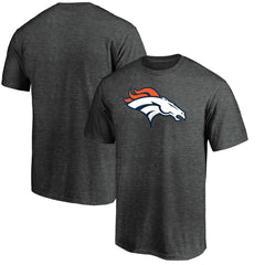 Denver Broncos Primary Logo T-Shirt - Heather Charcoal discount