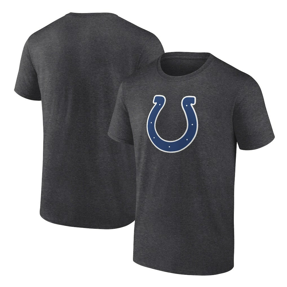 Indianapolis Colts Primary Logo T-Shirt - Heather Charcoal outlet