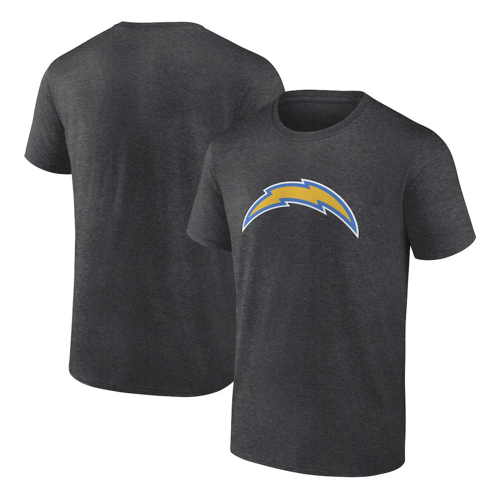 Los Angeles Chargers Primary Logo T-Shirt - Heather Charcoal cheap