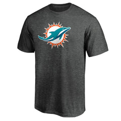 Miami Dolphins Primary Logo T-Shirt - Heather Charcoal cheap