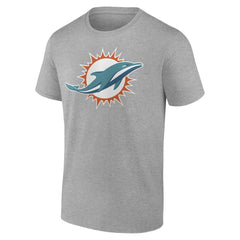 Miami Dolphins Primary Logo T-Shirt - Heather Gray cheap
