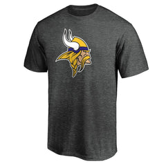 Minnesota Vikings Primary Logo T-Shirt - Heather Charcoal cheap