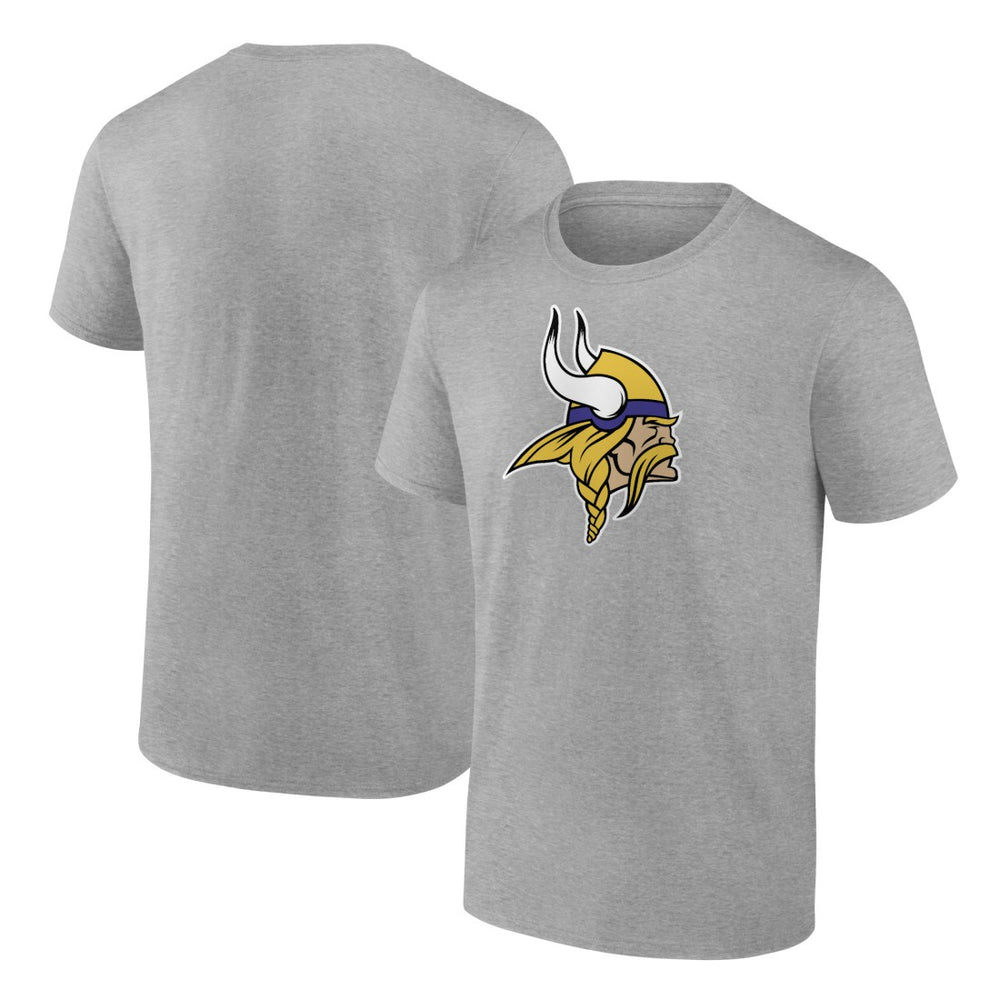 Minnesota Vikings Primary Logo T-Shirt - Heather Gray sale