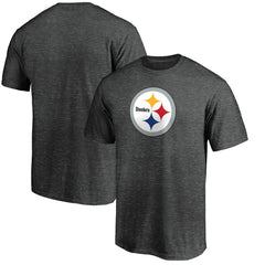 Pittsburgh Steelers Primary Logo T-Shirt - Heather Charcoal discount