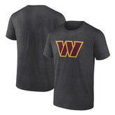 Washington Commanders Primary Logo T-Shirt - Heather Charcoal for sale