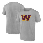 Washington Commanders Primary Logo T-Shirt - Heather Gray cheap