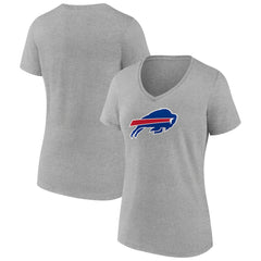 Buffalo Bills Women's Primary Team Logo V-Neck T-Shirt - Heather Gray online