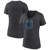 Indianapolis Colts Women's Primary Team Logo V-Neck T-Shirt - Charcoal on sale