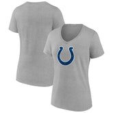 Indianapolis Colts Women's Primary Team Logo V-Neck T-Shirt - Heather Gray online