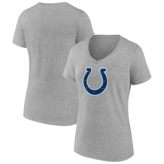Indianapolis Colts Women's Primary Team Logo V-Neck T-Shirt - Heather Gray online