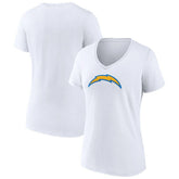 Los Angeles Chargers Women's Primary Team Logo V-Neck T-Shirt - White online