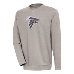 Atlanta Falcons Antigua Reward Chenille Pullover Crewneck Sweatshirt - Oatmeal cheap
