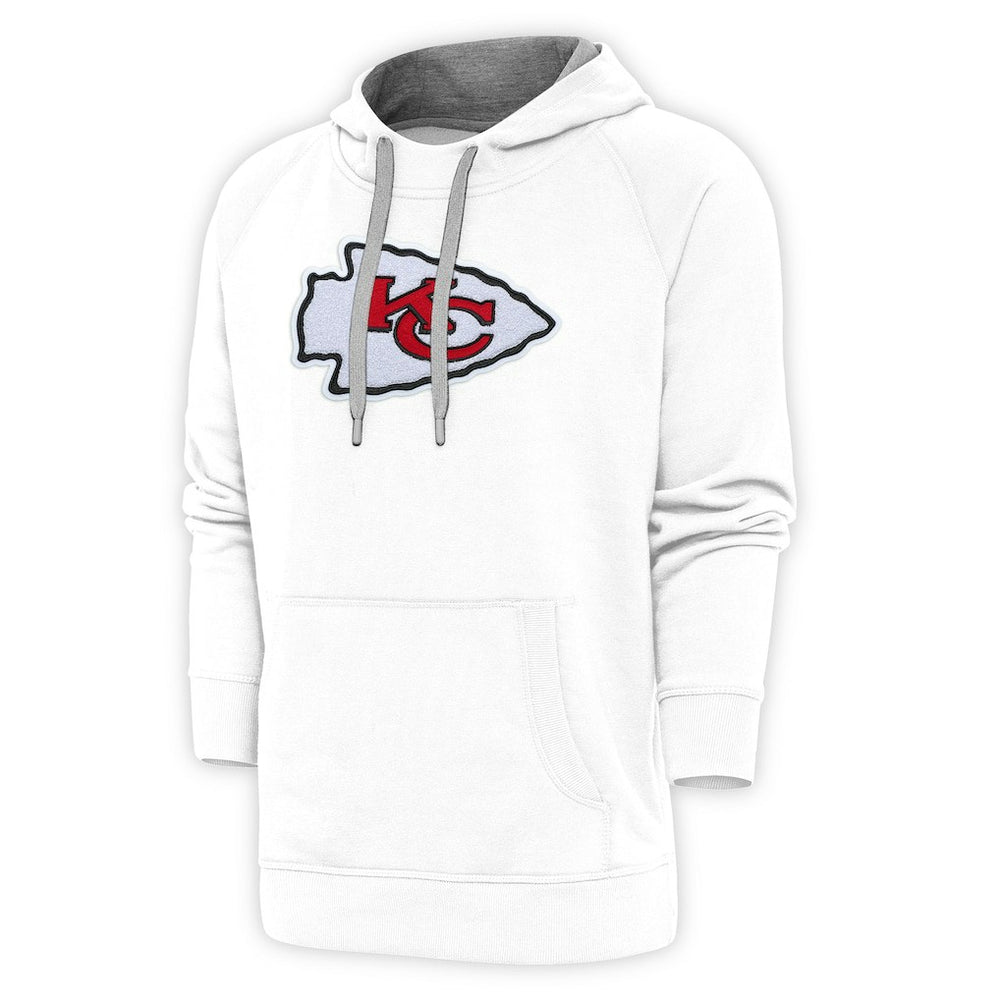Kansas City Chiefs Antigua Victory Chenille Pullover Hoodie - White outlet