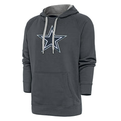 Dallas Cowboys Antigua Victory Chenille Pullover Hoodie - Charcoal cheap