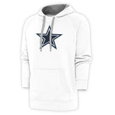 Dallas Cowboys Antigua Victory Chenille Pullover Hoodie - White for sale