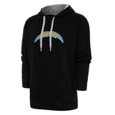 Los Angeles Chargers Antigua Victory Chenille Pullover Hoodie - Black for sale