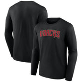 Arizona Diamondbacks Official Wordmark Long Sleeve T-Shirt Black