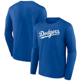 Los Angeles Dodgers Wordmark Long Sleeve T-Shirt Royal