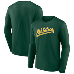 Athletics Wordmark Long Sleeve T-Shirt Green