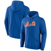 New York Mets Official Wordmark Pullover Hoodie Royal