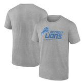 Detroit Lions Logo Team Lockup T-Shirt - Heather Gray on sale