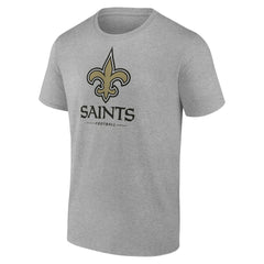 New Orleans Saints Logo Team Lockup T-Shirt - Heather Gray online