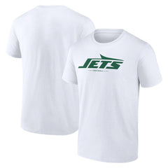 New York Jets Logo Team Lockup T-Shirt - White for sale