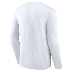 Seattle Seahawks Logo Team Lockup Long Sleeve T-Shirt - White cheap