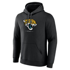 Jacksonville Jaguars Logo Team Lockup Fitted Pullover Hoodie - Black sale