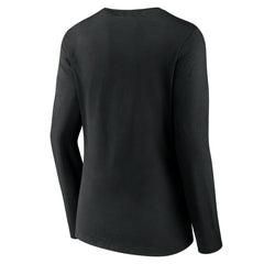 Jacksonville Jaguars Women's Logo Team Lockup Long Sleeve V-Neck T-Shirt - Black cheap