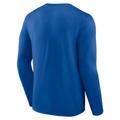 Indianapolis Colts Logo Team Lockup Long Sleeve T-Shirt - Royal on sale