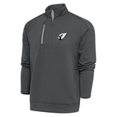 Arizona Cardinals Antigua Metallic Logo Generation Quarter-Zip Pullover Top - Charcoal cheap