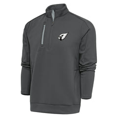 Arizona Cardinals Antigua Metallic Logo Generation Quarter-Zip Pullover Top - Charcoal cheap
