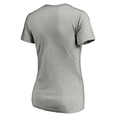 Colorado Rockies Women's Official Logo V-Neck T-Shirt Gray
