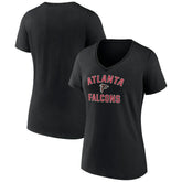 Atlanta Falcons Women's Victory Arch Team V-Neck T-Shirt - Black for sale