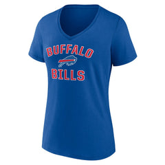 Buffalo Bills Women's Victory Arch Team V-Neck T-Shirt - Royal on sale