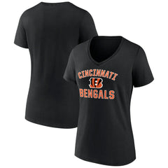 Cincinnati Bengals Women's Victory Arch Team V-Neck T-Shirt - Black outlet