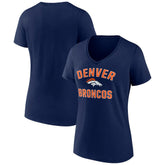 Denver Broncos Women's Victory Arch Team V-Neck T-Shirt - Navy online
