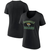 Jacksonville Jaguars Women's Victory Arch Team V-Neck T-Shirt - Black discount