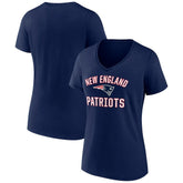 New England Patriots Women's Victory Arch Team V-Neck T-Shirt - Navy online