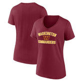 Washington Commanders Women's Victory Arch Team V-Neck T-Shirt - Burgundy discount