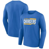 Los Angeles Chargers On Side Stripe Team Long Sleeve T-Shirt - Powder Blue online