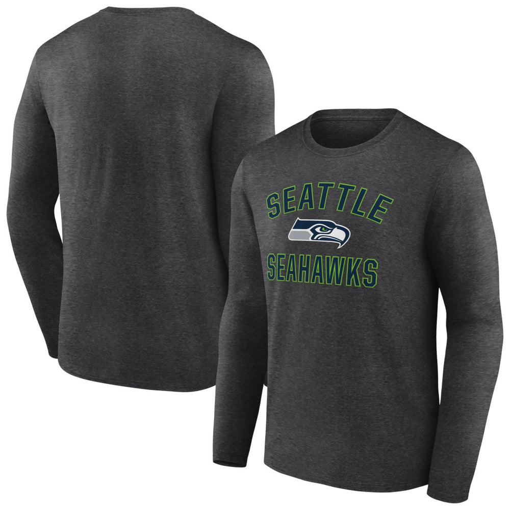 Seattle Seahawks Victory Arch Long Sleeve T-Shirt - Charcoal sale