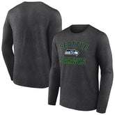 Seattle Seahawks Victory Arch Long Sleeve T-Shirt - Charcoal sale