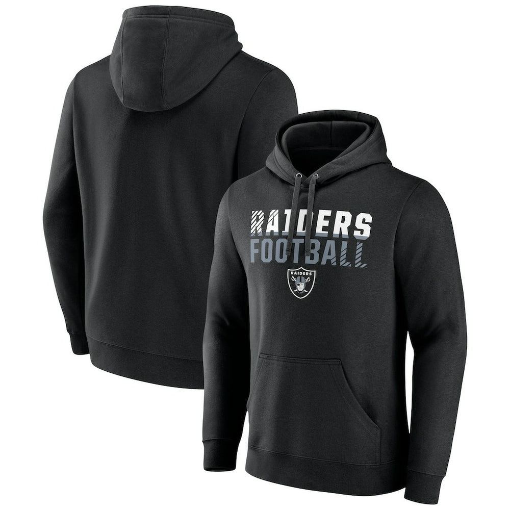 Las Vegas Raiders Team Fade Out Fitted Pullover Hoodie - Black for sale