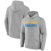 Los Angeles Chargers Team Fade Out Fitted Pullover Hoodie - Heather Gray for sale